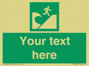 Custom Safe Condition Tsunami evacuation area